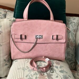 Pastel pink, INC satchel